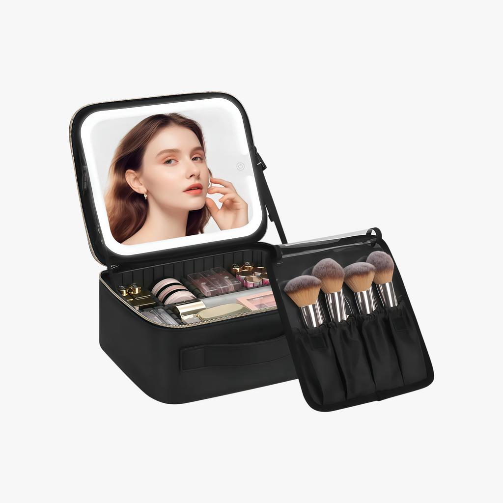 Caja de Maquillaje con Espejo LED