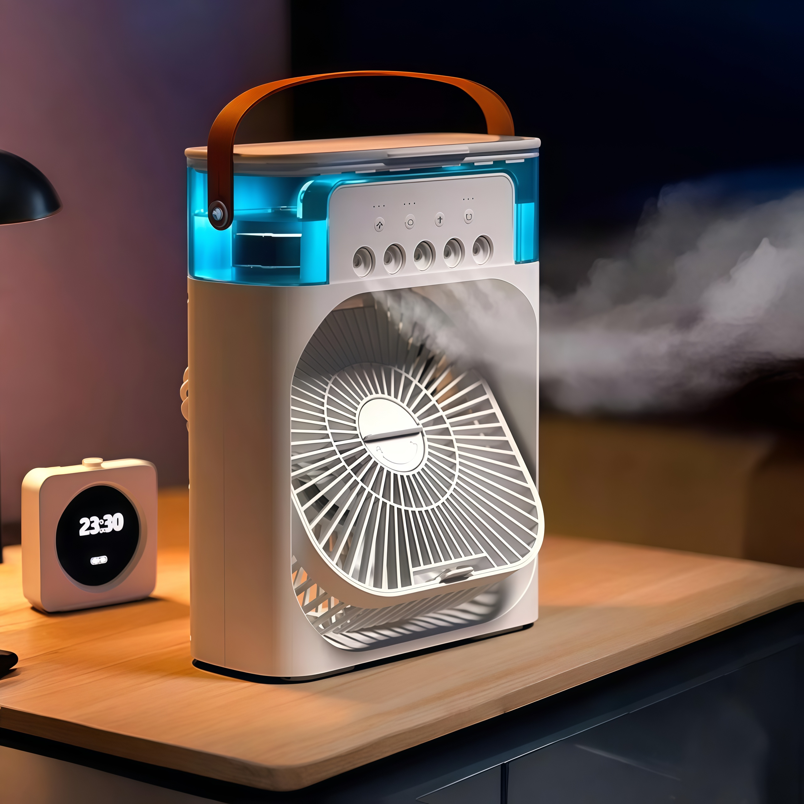 Mini ventilador humidificador