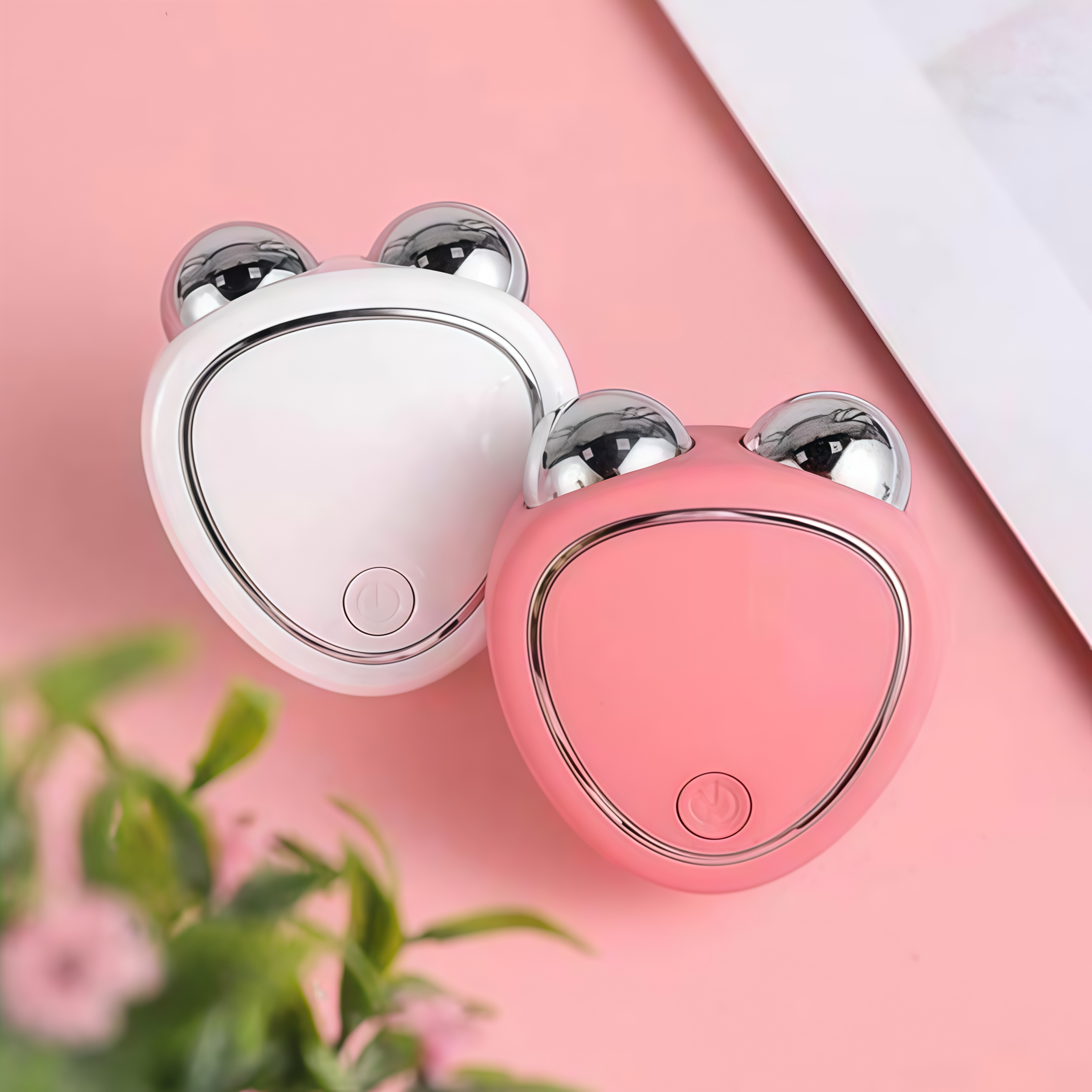 Masajeador facial con microcorriente