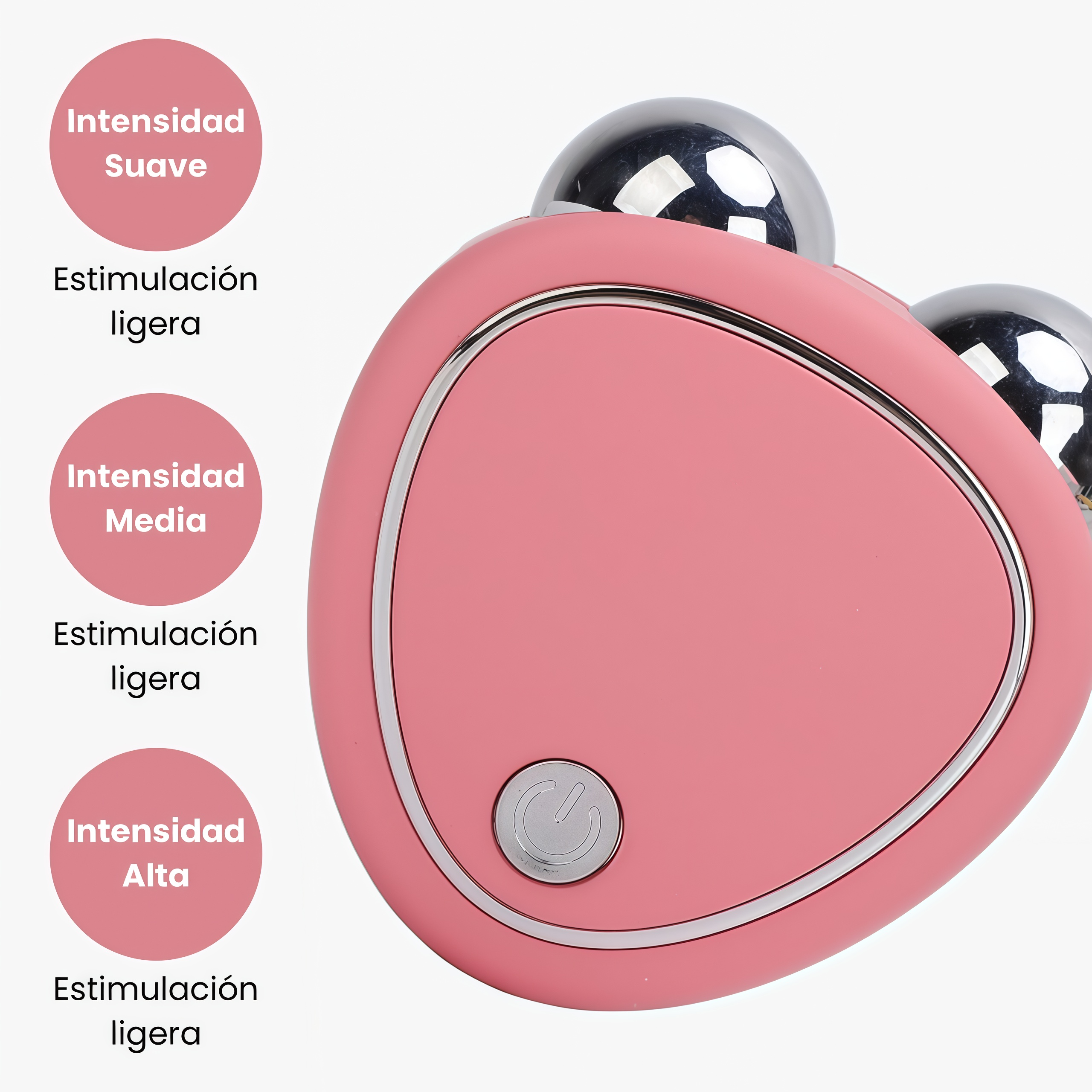 Masajeador facial con microcorriente