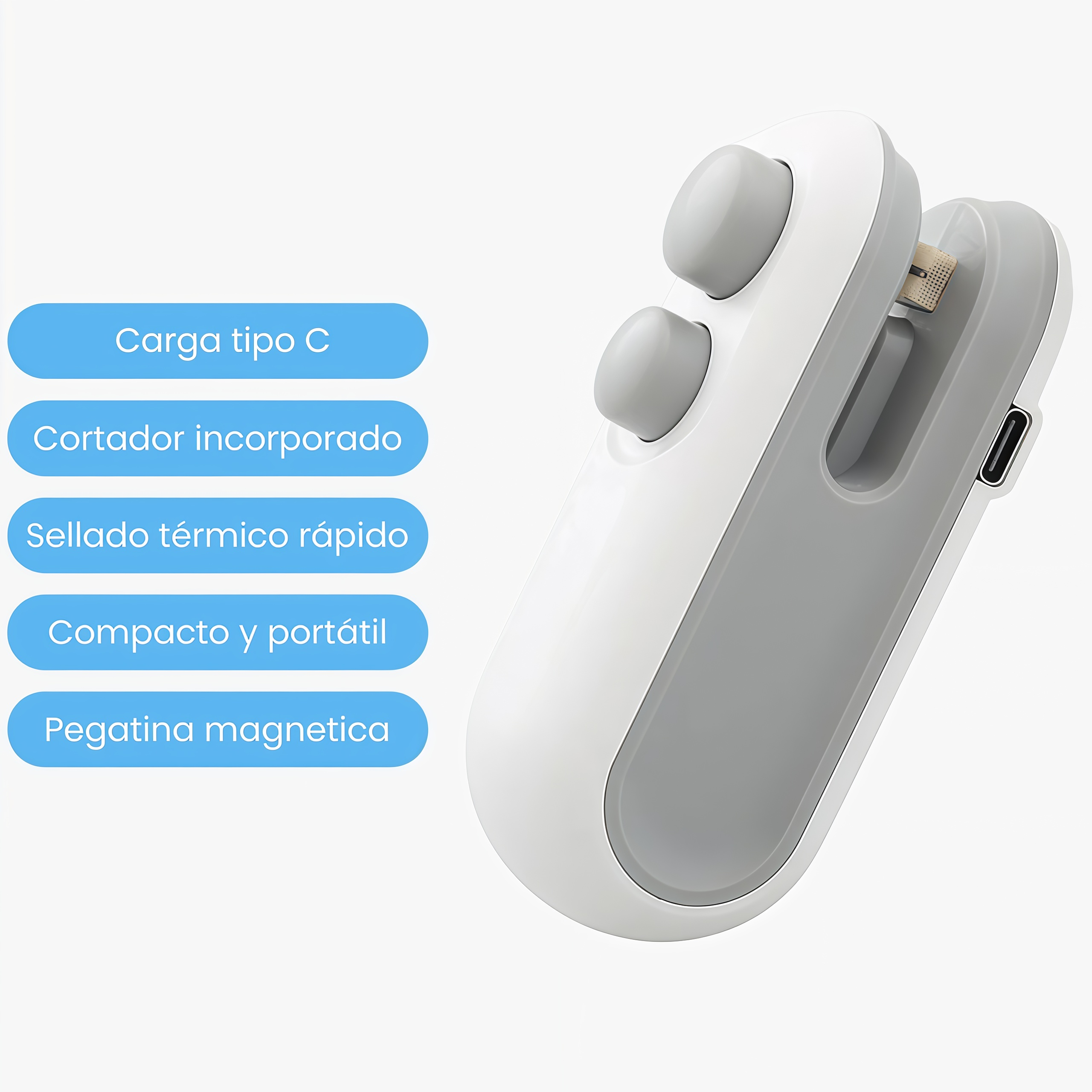 Mini sellador de bolsas