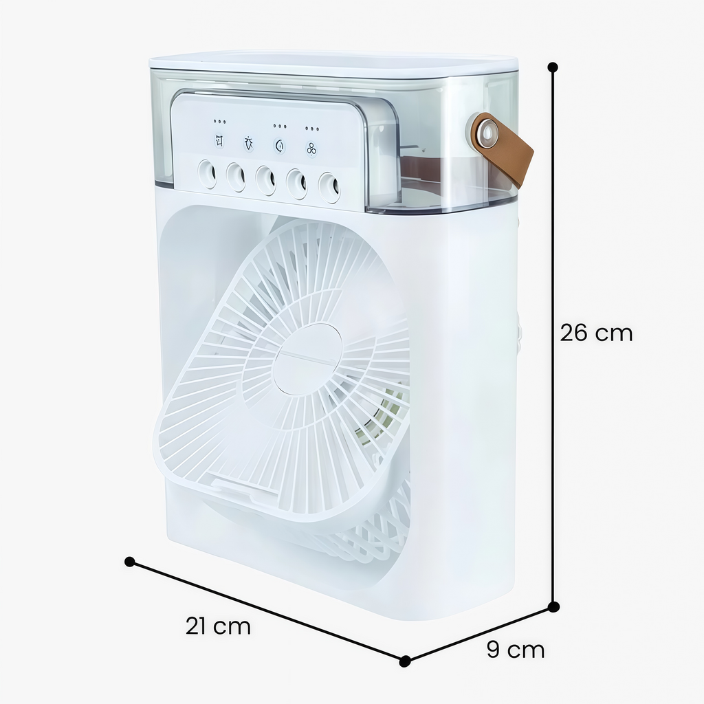 Mini ventilador humidificador