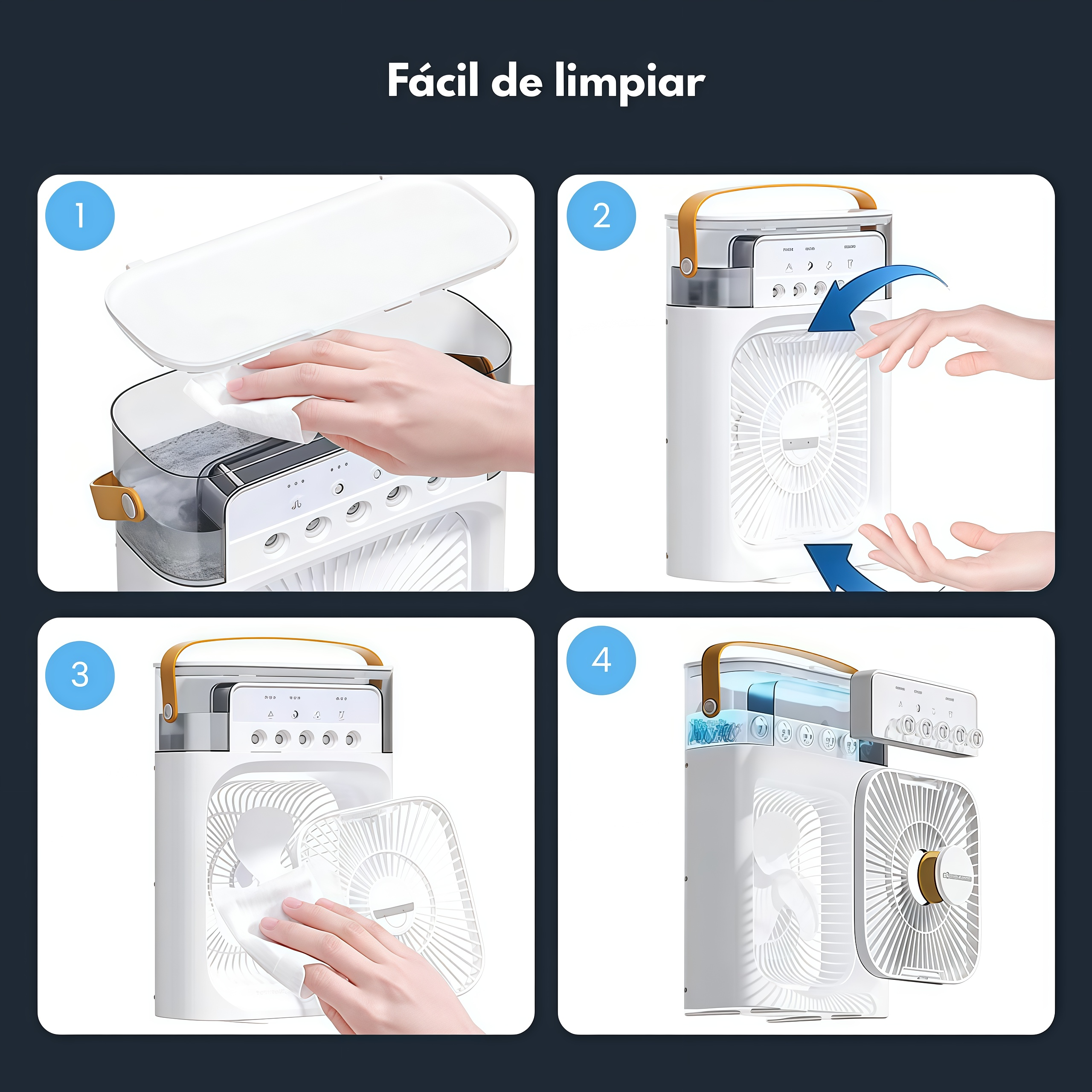 Mini ventilador humidificador