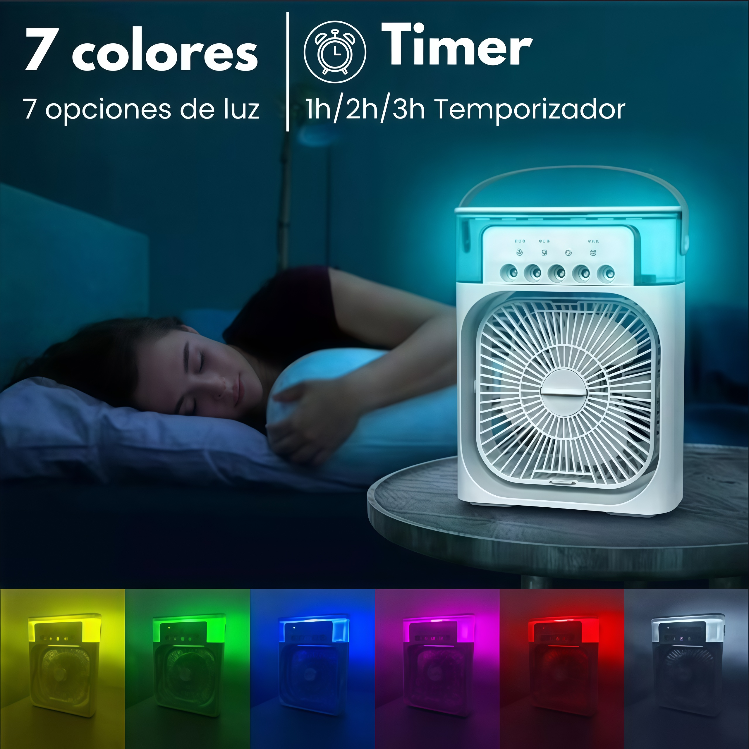 Mini ventilador humidificador