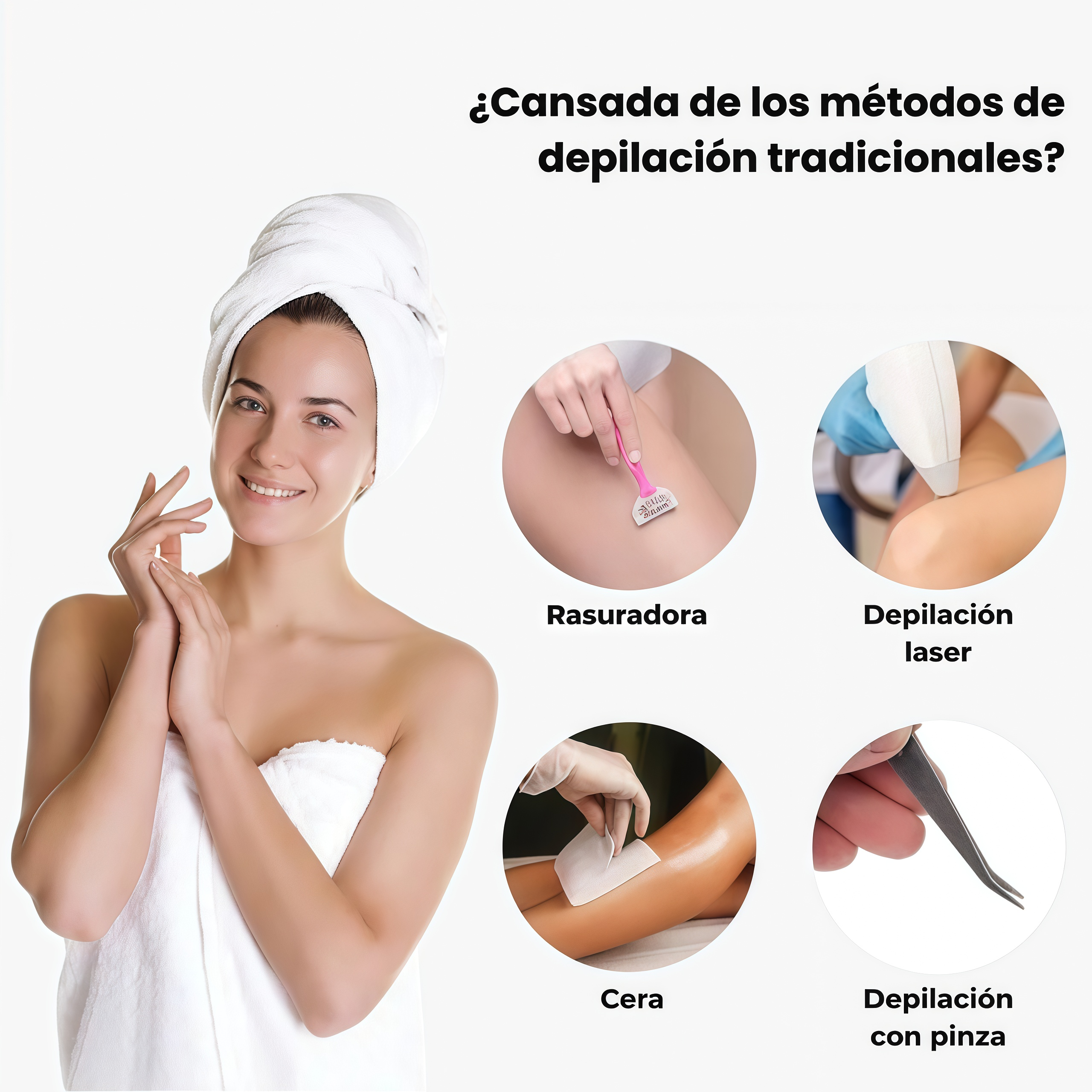 Depiladora de microcristales